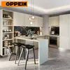 selective color customized small modern kitchen cabinet with dinning table