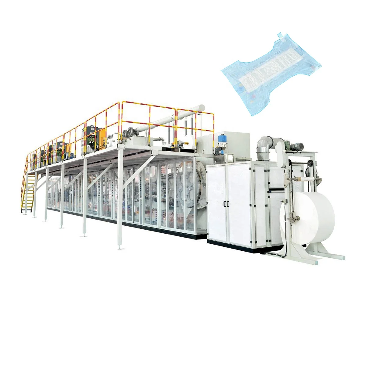 High Quality Fully Automatic Disposable Baby Diaper Making Machine With