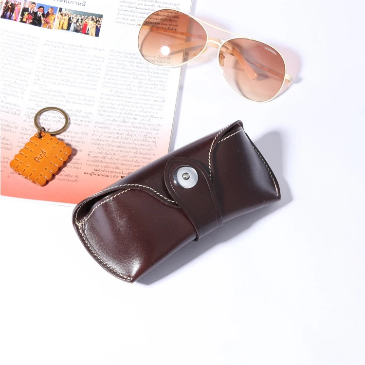FSC108 Reading glass covers handcraft real leather case glasses with