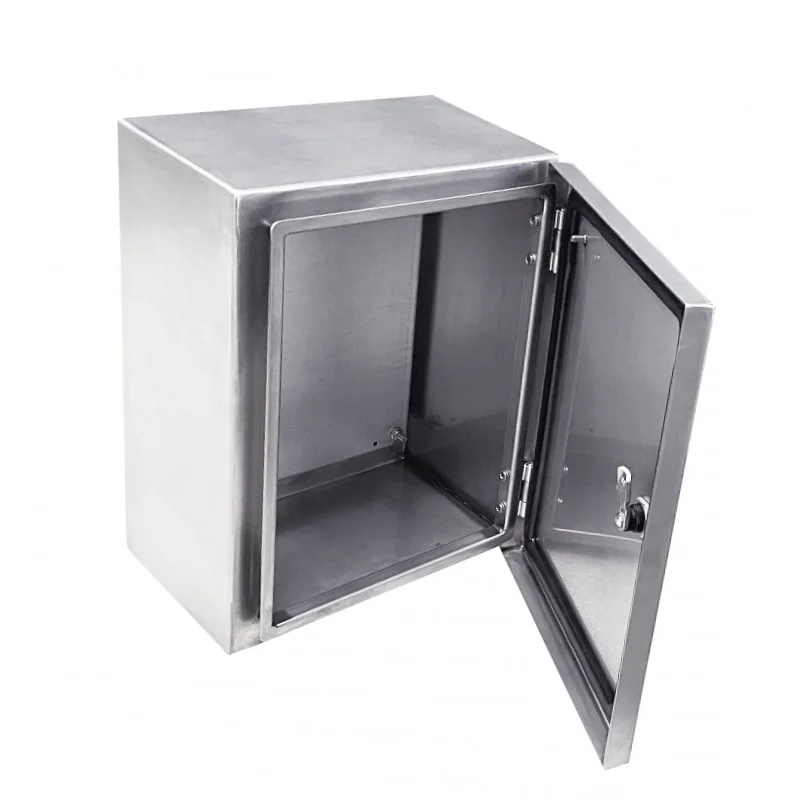 Stainless Steel Cabinet Wall Mounted Enclosure With Mounting Plate Ip66 Stainless Steel Chassis 2835