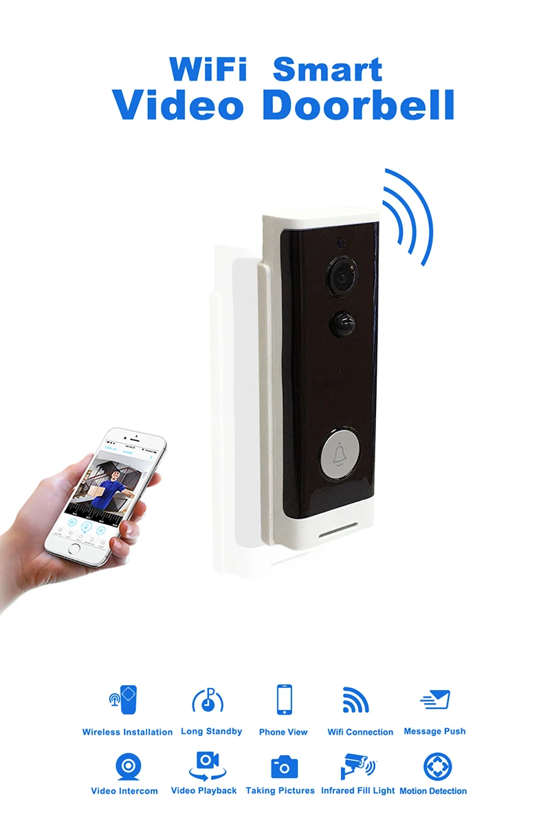 Smart Security Devices Visual Speaking Doorbell Remote Camera Visible