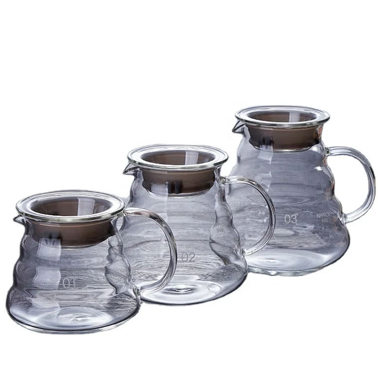 High Quality Japanese V60 360ml 600ml 800ml Coffee Pot With Marble