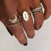 fashion gold moon ring set for women Wholesale N99191