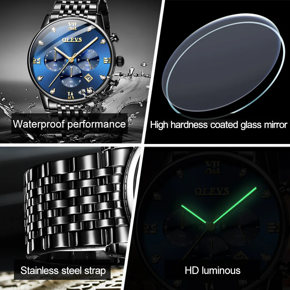 OLEVS Luxury Brand Quartz Watch | GoldYSofT Sale Online