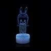 LED Table Light 3D Visualization Lighting for gift Touch Switch Acrylic color changing