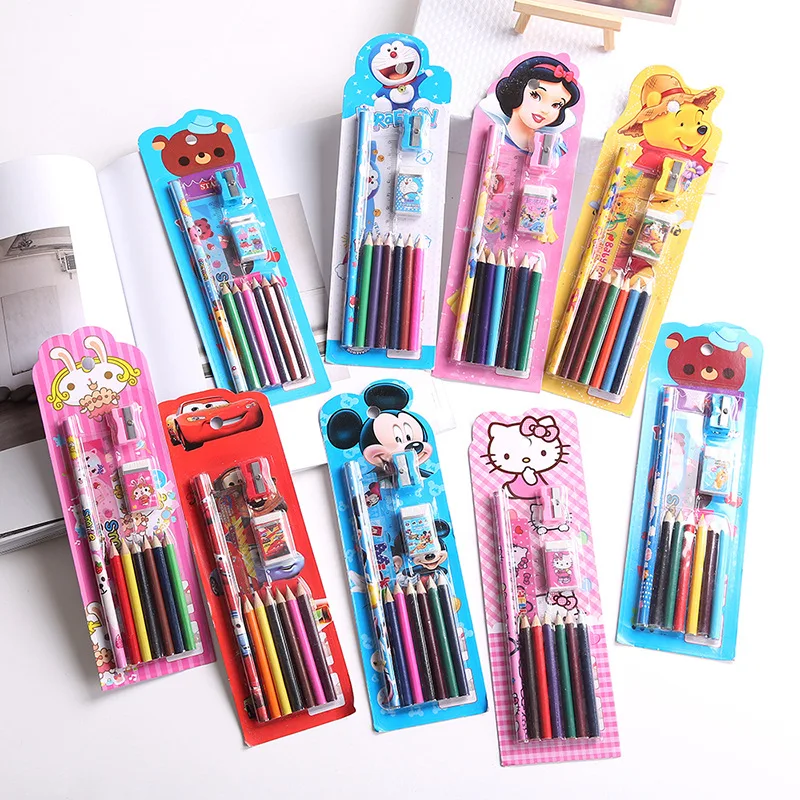10 Piece High Quality Nontoxic Diy Price Cheap Kids Stationery Set