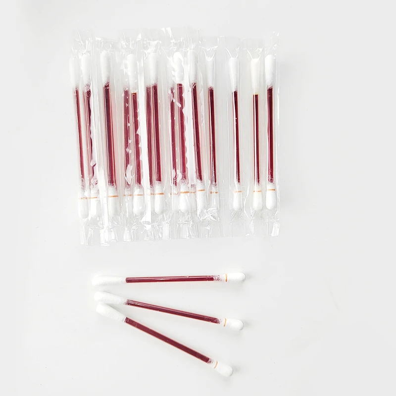 product medical disposable povidone iodine filled cotton swabs convenient sterilization sterile povidone iodine swabs small damage-94