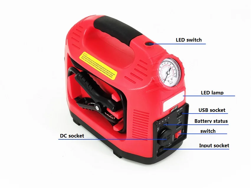 portable car battery jump starter