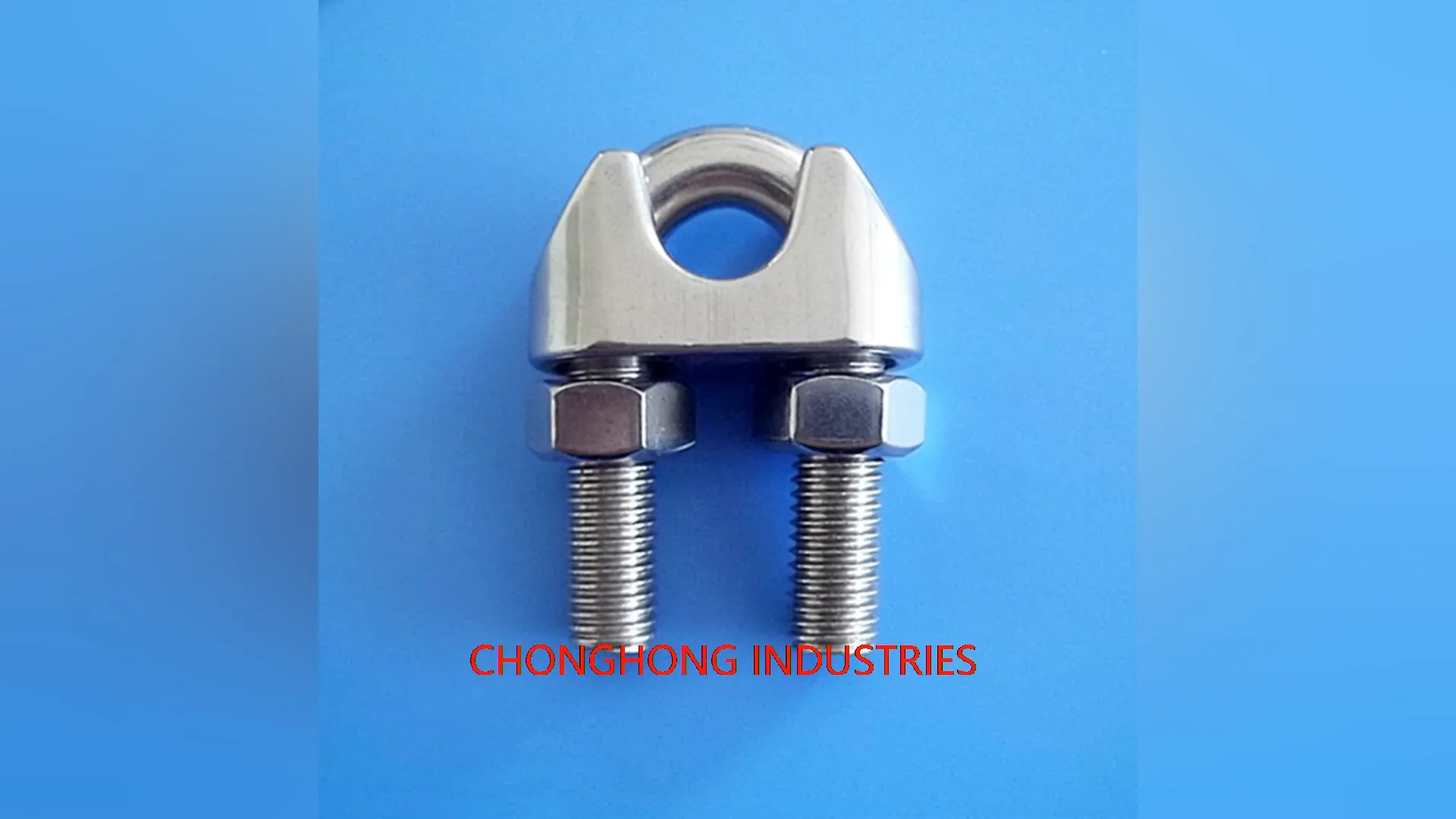 Aisi304 316 Stainless Steel Din741cable Clamp Wire Rope Clamp Clip High