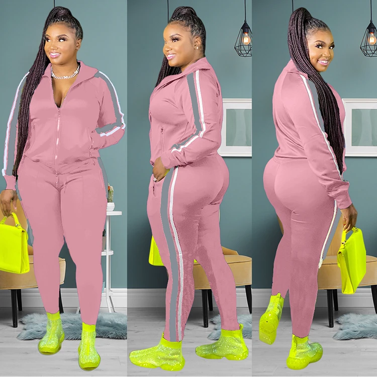 Newest Design Women Clothing Plus Size Sexy Fashion Women 2 Piece Set Clothing 2 Piece Set Women Two Piece Jogger Set