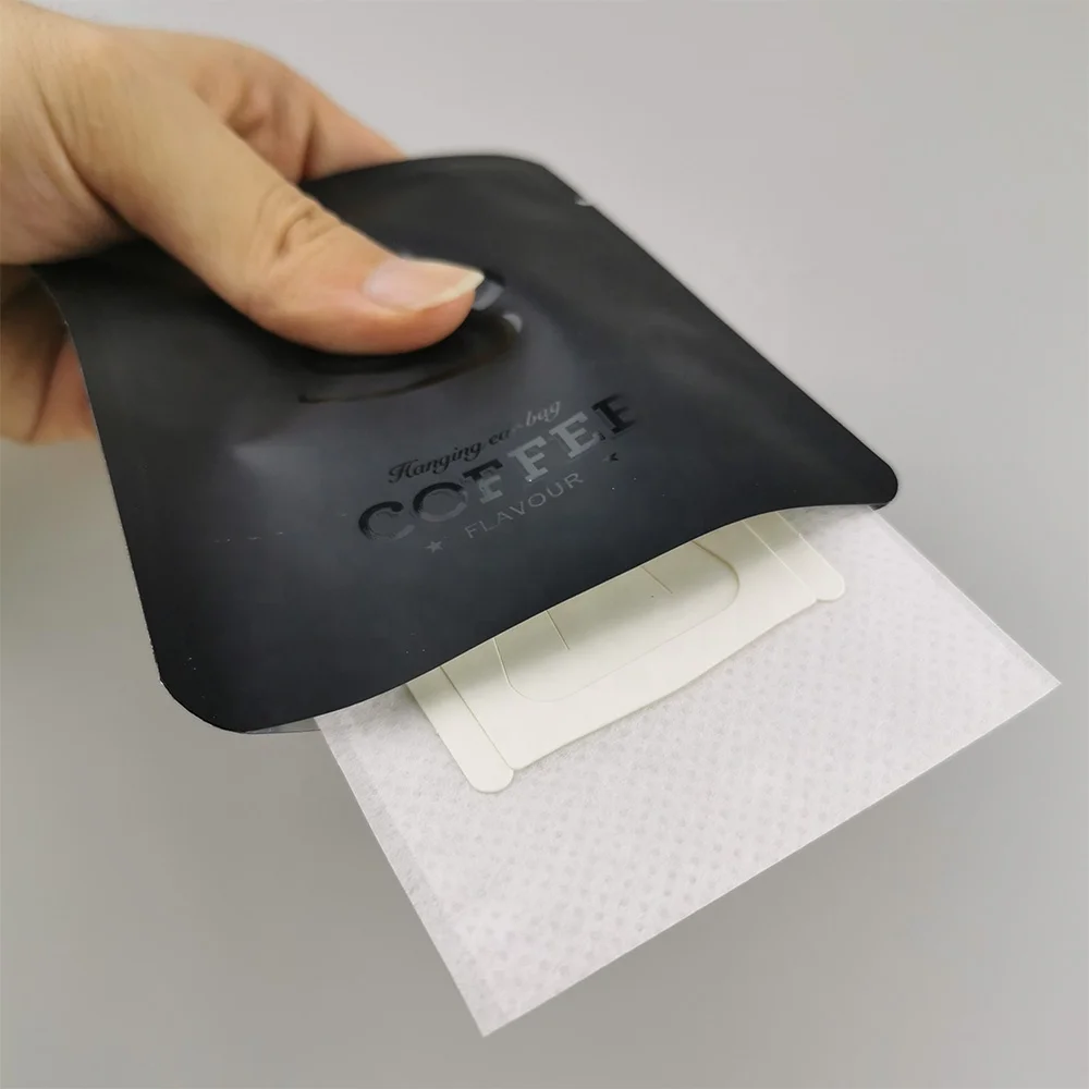 Custom Printing 3 Side Sealed Matte Black Aluminum Foil Japan Drip