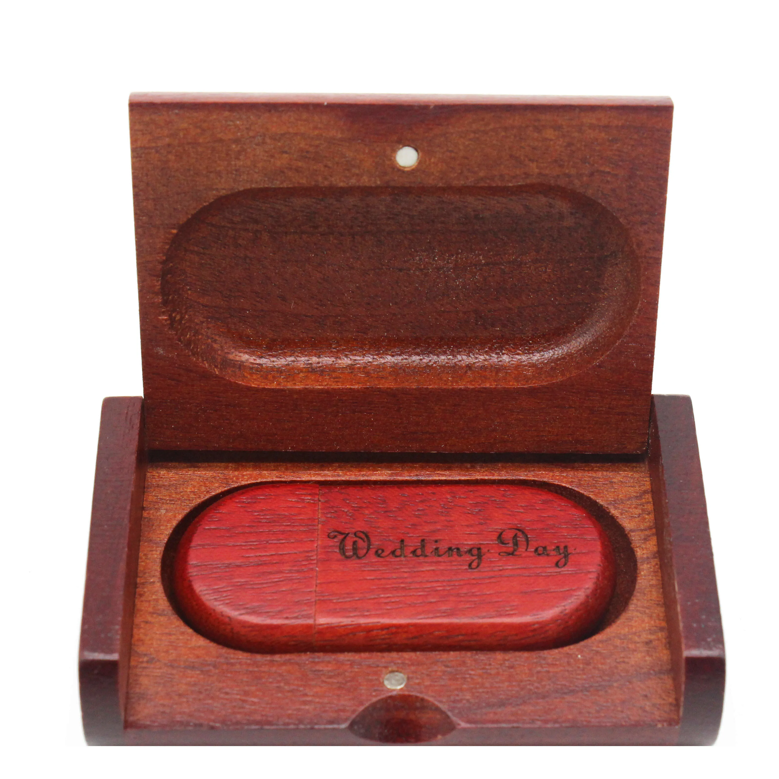 Wedding Gift Customized Wooden USB Flash Drives With Box Pen Drive 4gb 8gb 16gb USB for Wedding - ANKUX.COM