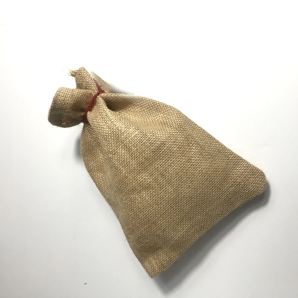 便宜的高品质抽绳黄麻袋粗麻布购物袋新款小彩色格子抽绳袋 - buy hot