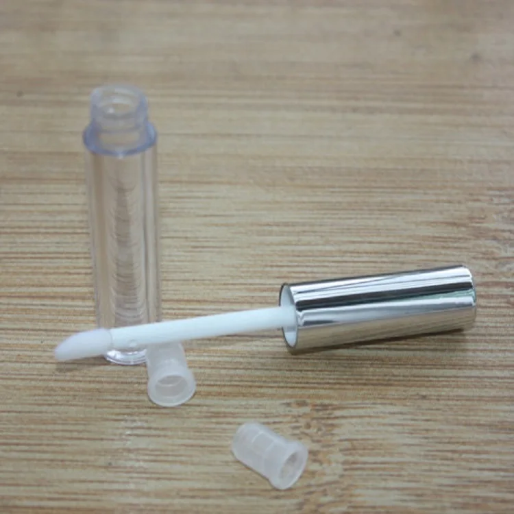 Lip gloss tube silver