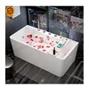 Modern Teen Rectangle Freestanding Hotel Soaking Acrylic Laundry Walk in Bath Tub