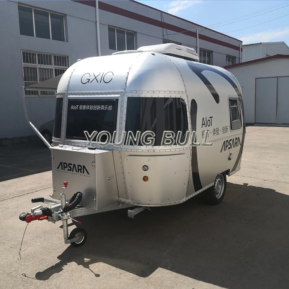 Airstream Look Hot Sale Hamburger Mobile Food Cart / Airstream Caravan ...