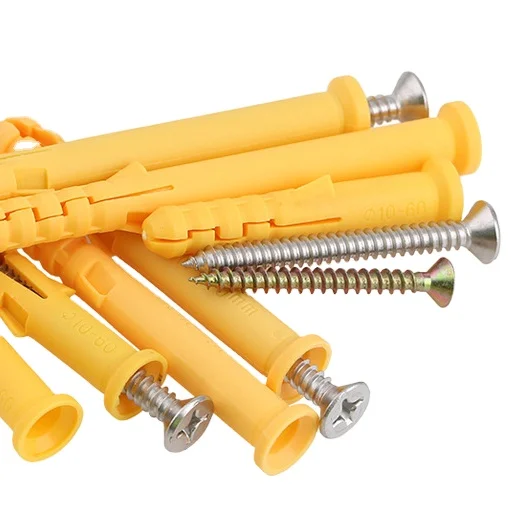 Yellow Expansion Screw Anchor Bolt Expansion Plug Self-tapping Screw ...