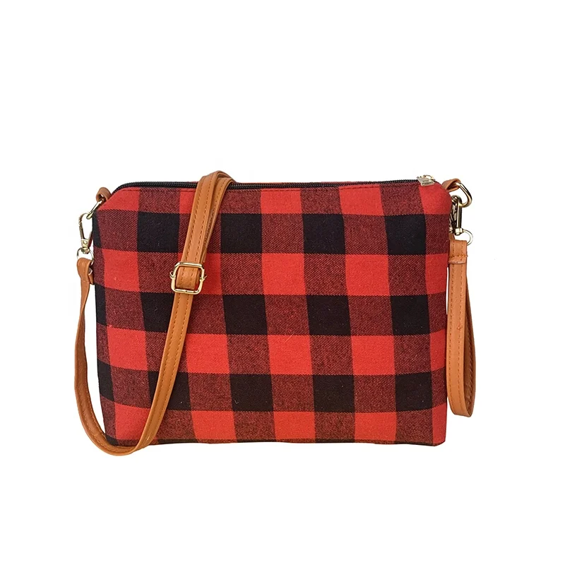 buffalo plaid crossbody