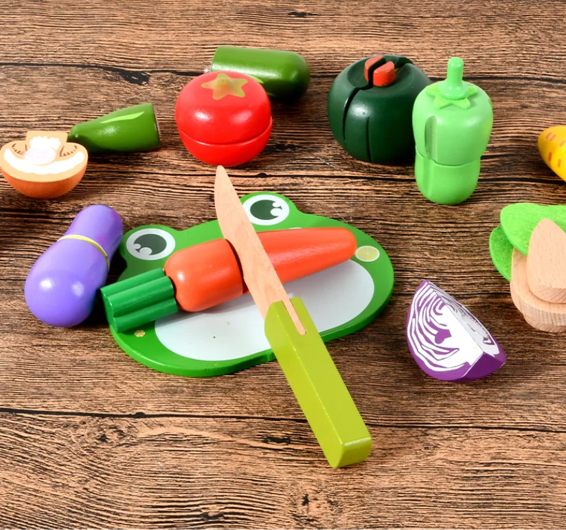 Wooden Fruits High Simulation Children Educational Play Pretend Play