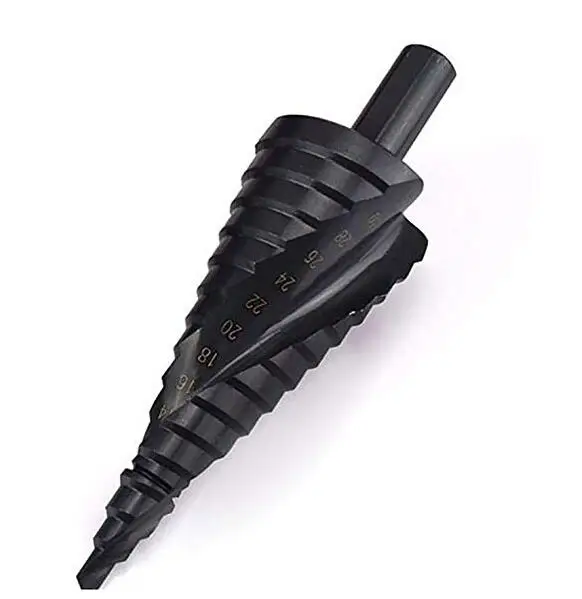 Good Quality 432mm Triangle Spiral Step Conical Cone Hss Hex Shank