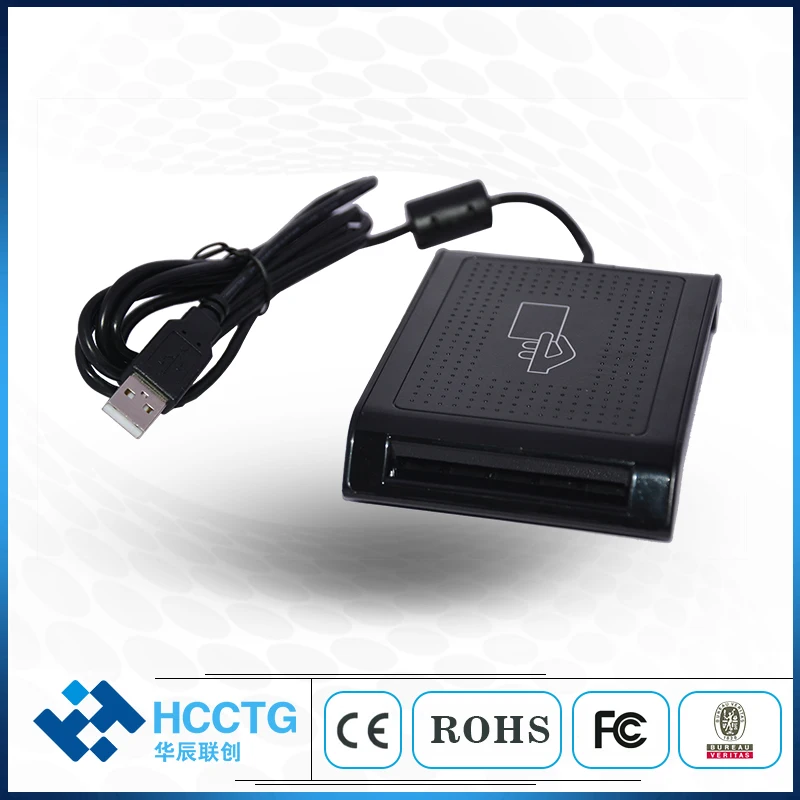 Dual Interface SAM Slot Reader Contact + Contactless Chip IC USB NFC Smart Card Reader HD5 - ANKUX.COM