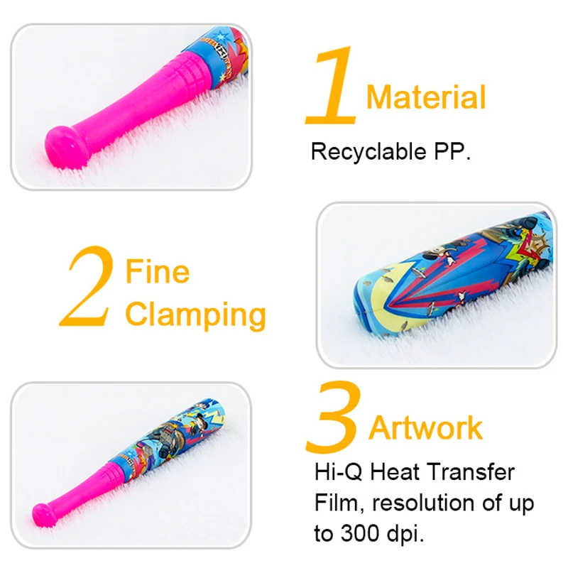 31CM Heat transfer printing PU foam baseball bat