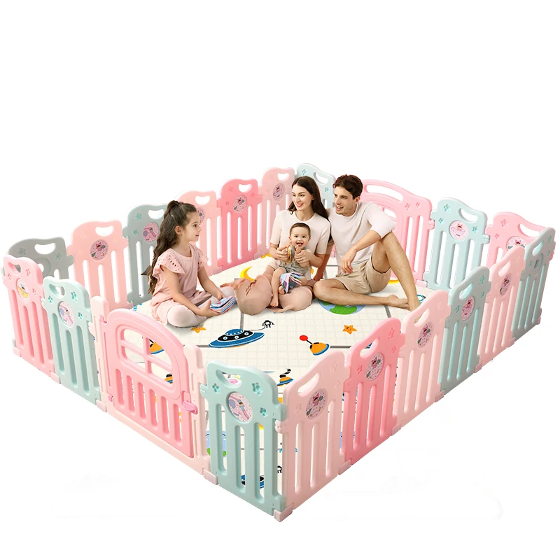 
Baby plastic playpen indoor kids playard play fence for children 