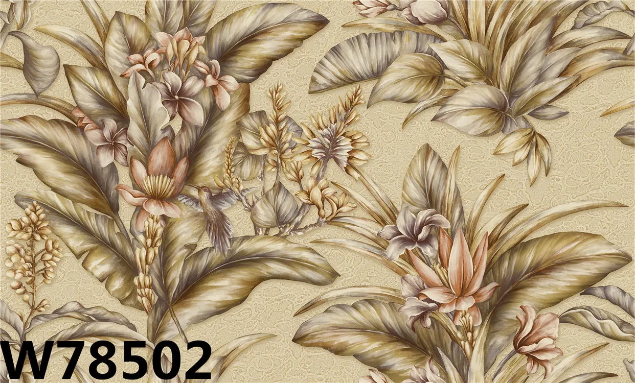 2020 home decoration botanical wallpapers/wall coating