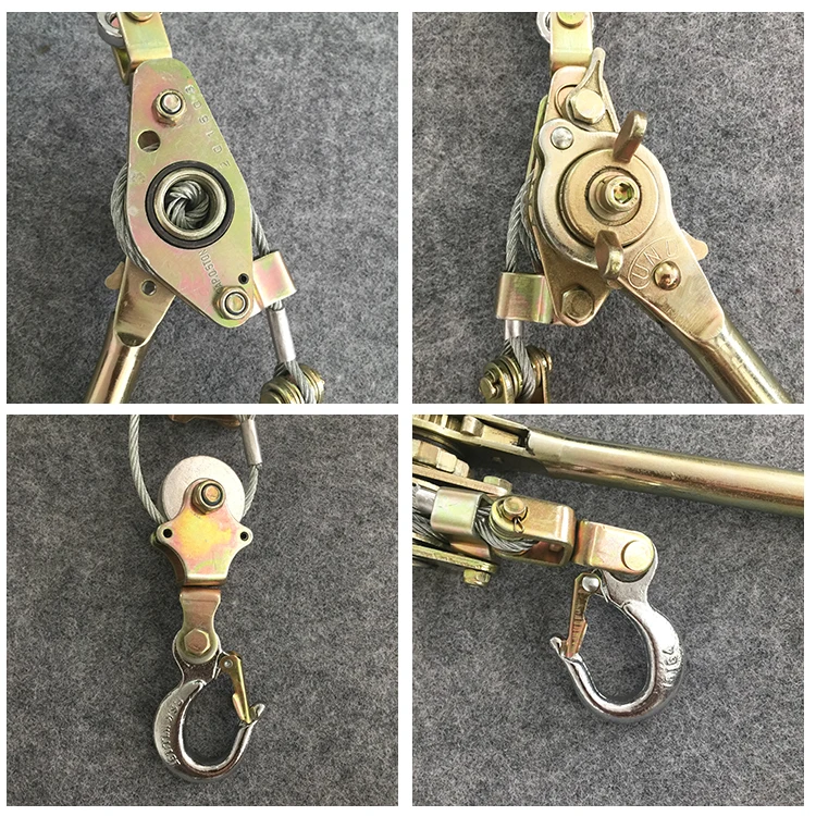 2021 hot 1ton 2ton 3ton high quality ratchet wire rope hand power puller wire tensioning tool cable ratchet puller
