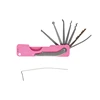 mul-t safe h h Quick used Door Opening Locksmith Tools multitools 6 in 1 Stainless Steel Foldableing Knife Lock Pick Set