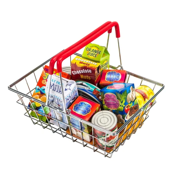 Mini Shopping Basket Supermarket Storage Hand Basket Kids Pretend
