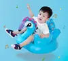 Blue Peacock inflatable baby chair soft PVC toddler bath sofa