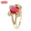 Turkish Fashion Jewelry Beautiful Gold Plated Rings Designs For Ladies