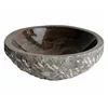 Wholesale Brown Marble Stone Bathroom Solid Surface Sink