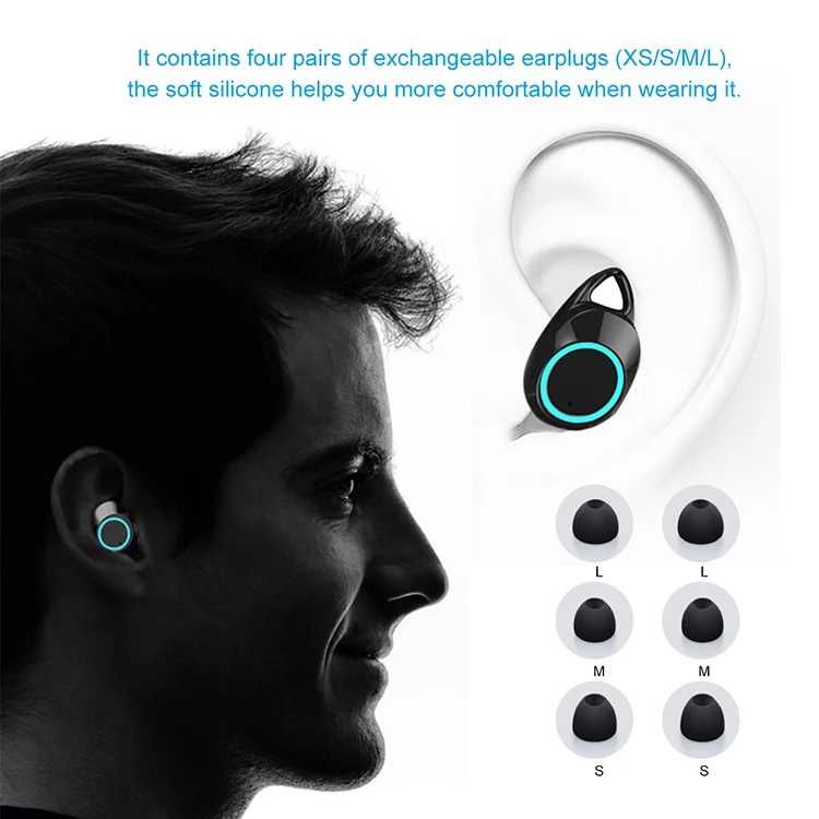 ILEPO Hot Sale Wireless Headphones with charging box twin mini earbuds for iPhone IOS Android earbuds for iPhone IOS Android - ANKUX.COM