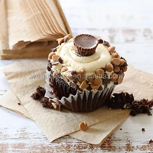 Kraft Brown Compostbale Napkin 10" X 10" Recycled Natural Eco Friendly