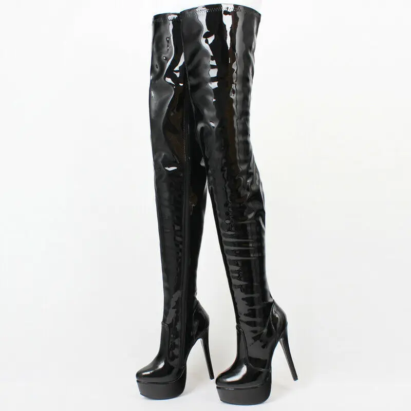 2019 Ladies Over Knee Boots Women High Sexy Thigh High Boots Heels ...