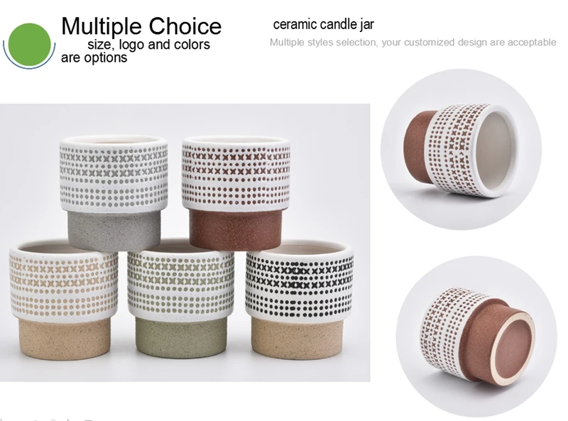 luxury candle jar ceramic