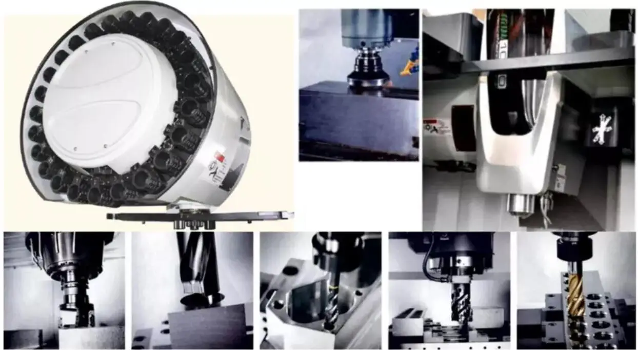 High Accuracy Vertical Turret Milling Machine MVL1165S CNC Machining Center with Tool Magazine