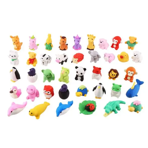 JUNEBRUSHS Lot de 150 mini gommes pour enfants, petites gommes à crayon, mignonnes pour enfants et étudiants (multicolores
