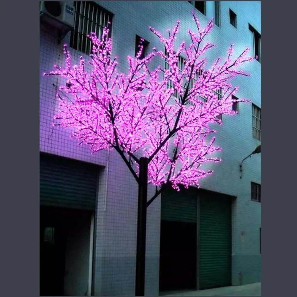 Amazon Hot selling Battery Powered 48-led Cherry Plum Blossom Flower Tree Lamp Ambient Light Happy Valentine Fairy Light White