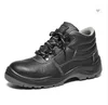 PU Injection Black Steel Toe Mining Safety Shoes Israel