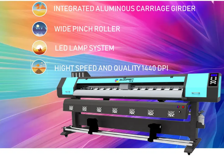 Digital Wallpaper Printing Machine 1440dpi dx600 Heads Banner Sticker Flex Printing Eco Solvent Printer