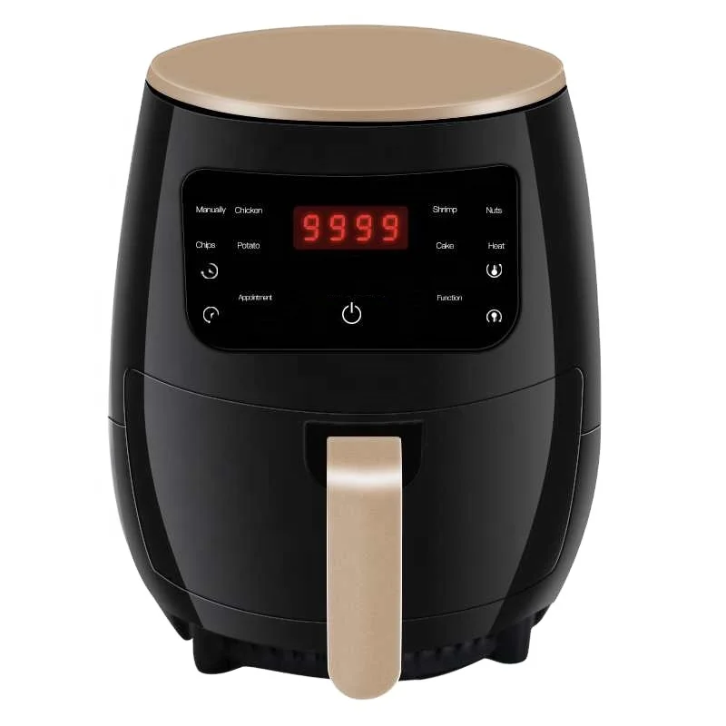 
1200W 4.5L Touch Screen Deep Fryer No Oil Air Fryer With Nonstick Basket 
