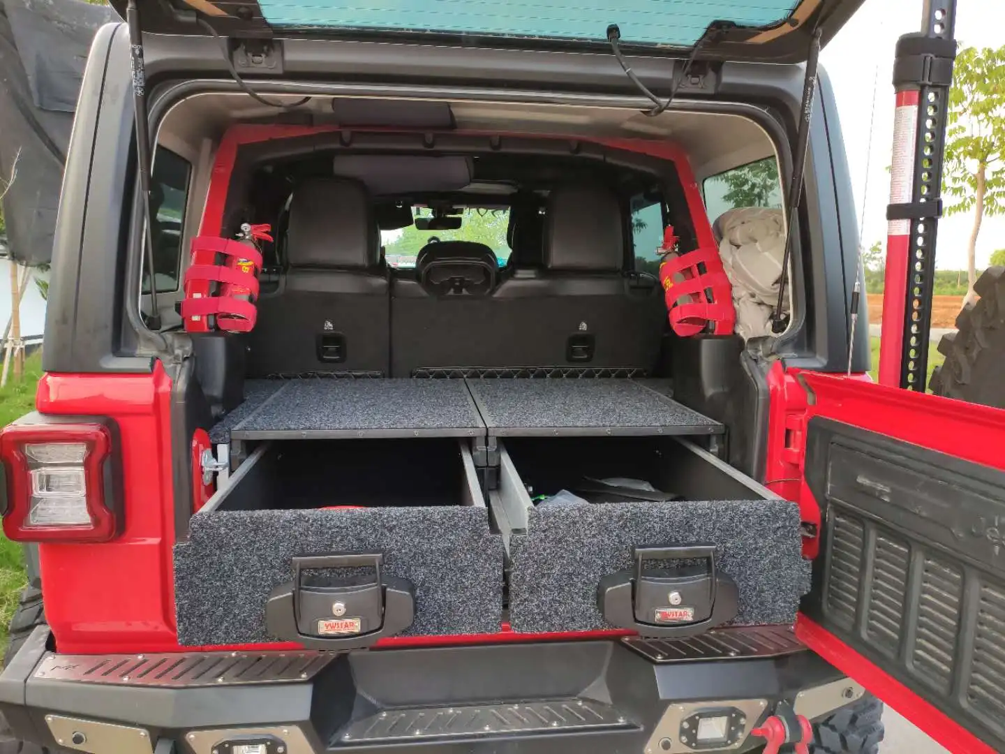 Buy Sliding Pickup Organiser Bed Tray Carrier Cargo Pull Out Deck Lock ...