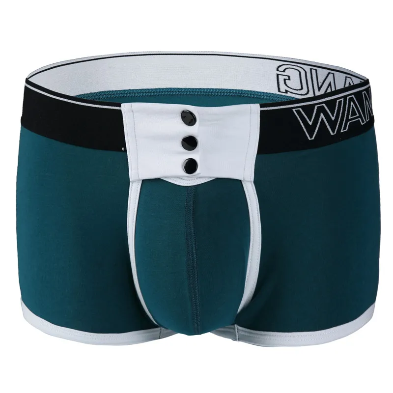 Cotton Fashion Custom Long High Rise Boxer Brief Oem Waistband Men