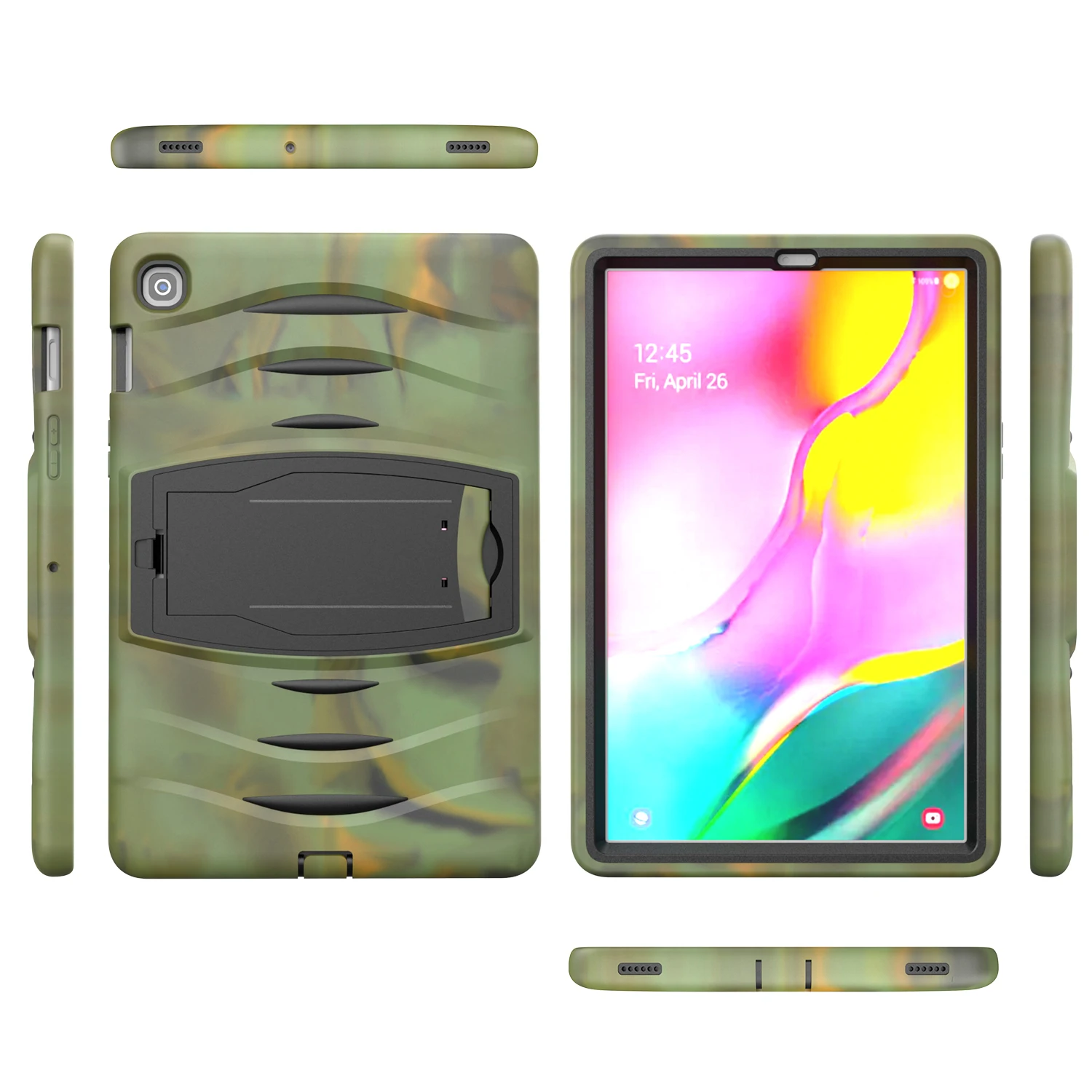 for samsung tab s5e t720 t725 kickstand case heavy duty rugged