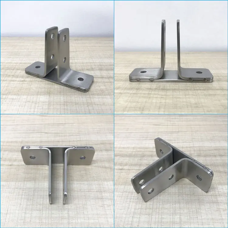 High Quality Public Waterproof 304 Stainless Steel Toilet Cubicle Partition Bracket