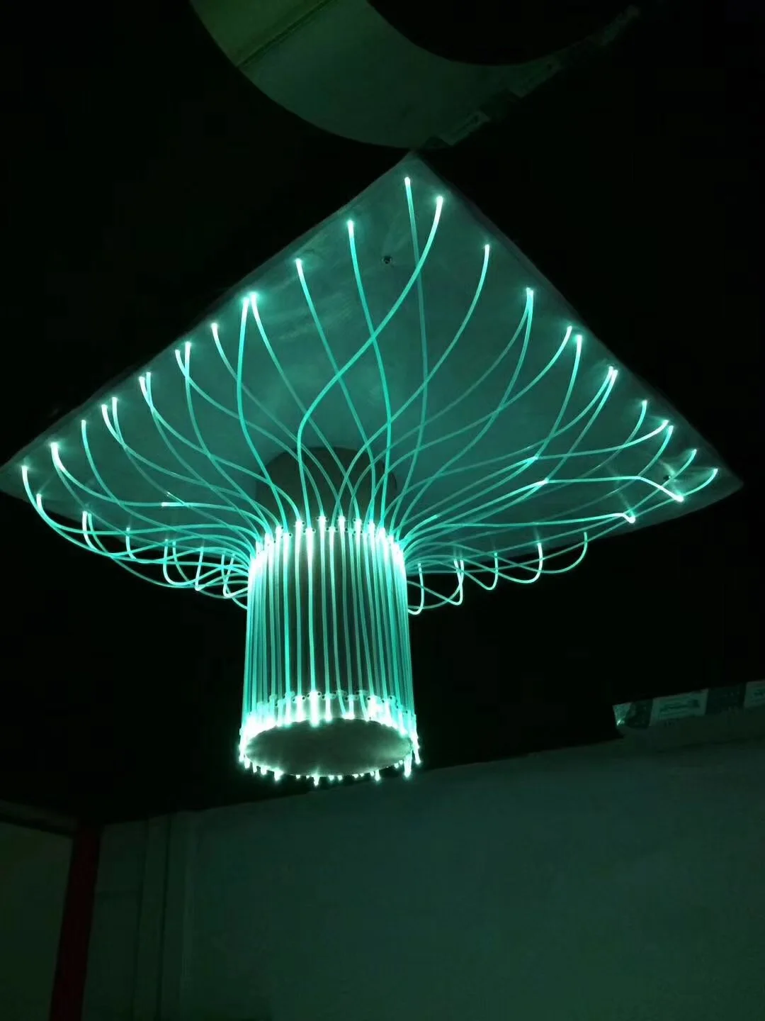 modern LED fiber optic lighting chandelier for mall
