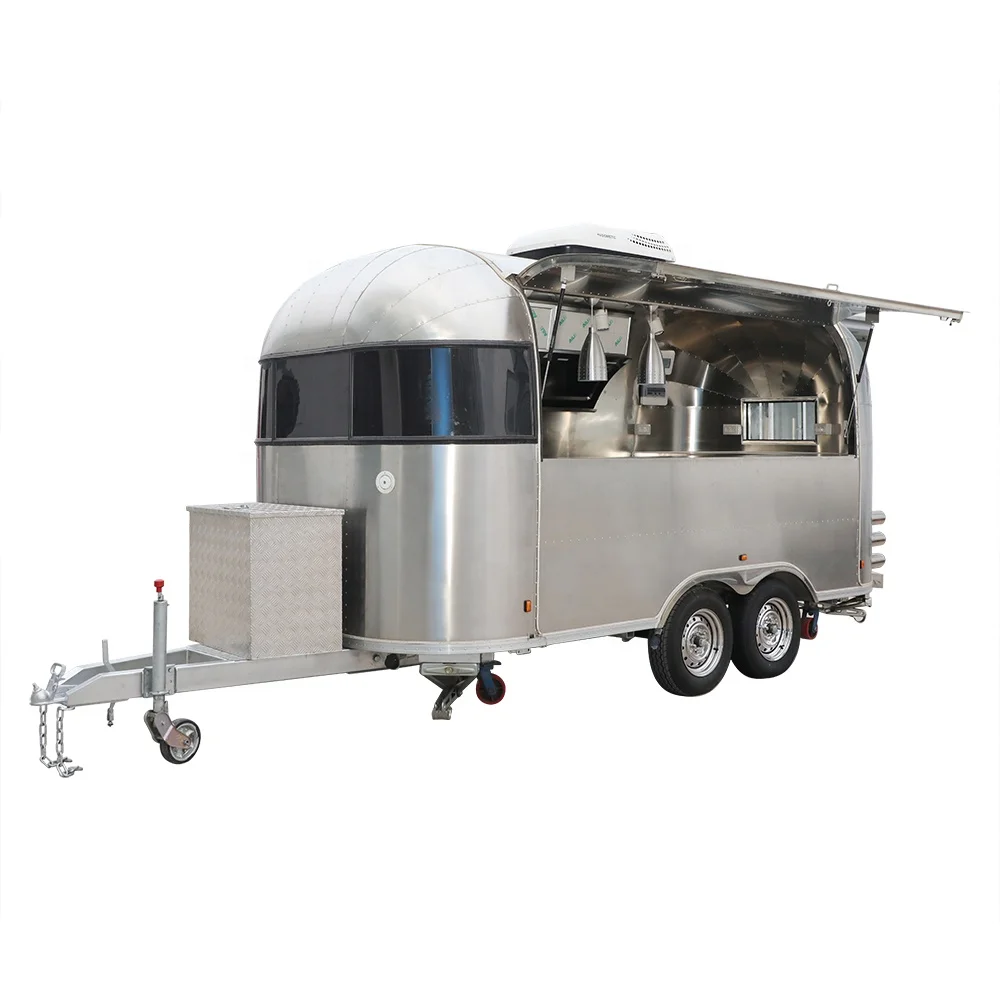Chonpower professional airstream food trailer mobile truck fast snack ice cream vending cart